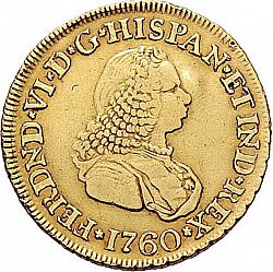 Large Obverse for 2 Escudos 1760 coin