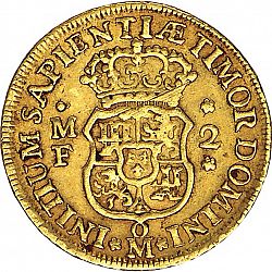 Large Reverse for 2 Escudos 1747 coin