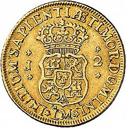 Large Reverse for 2 Escudos 1751 coin