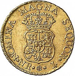 Large Reverse for 2 Escudos 1759 coin