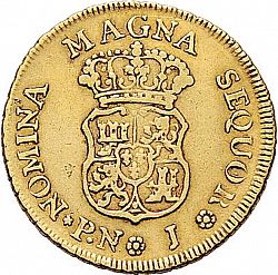 Large Reverse for 2 Escudos 1760 coin