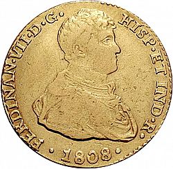 Large Obverse for 2 Escudos 1808 coin