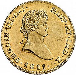 Large Obverse for 2 Escudos 1811 coin