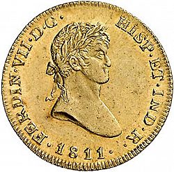 Large Obverse for 2 Escudos 1811 coin