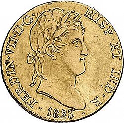 Large Obverse for 2 Escudos 1823 coin