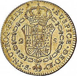 Large Reverse for 2 Escudos 1809 coin