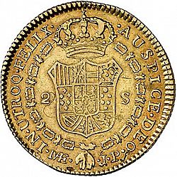 Large Reverse for 2 Escudos 1811 coin