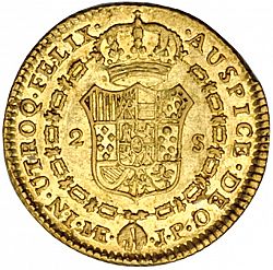 Large Reverse for 2 Escudos 1812 coin