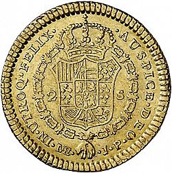 Large Reverse for 2 Escudos 1816 coin