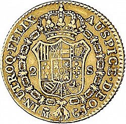 Large Reverse for 2 Escudos 1817 coin