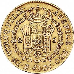 Large Reverse for 2 Escudos 1819 coin