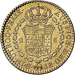 Large Reverse for 2 Escudos 1826 coin