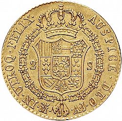 Large Reverse for 2 Escudos 1831 coin