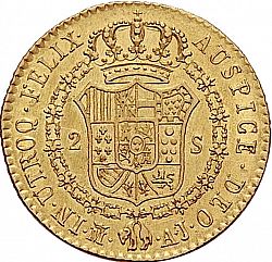 Large Reverse for 2 Escudos 1833 coin