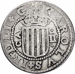Large Obverse for 2 Reales 1669 coin