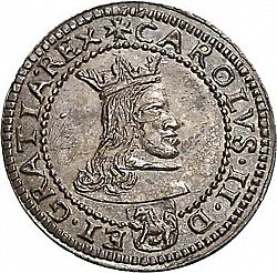 Large Obverse for 2 Reales 1683 coin
