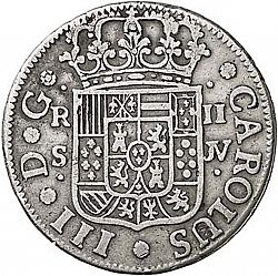 Large Obverse for 2 Reales 1762 coin