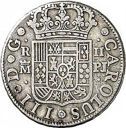 Large Obverse for 2 Reales 1769 coin