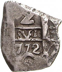 Large Obverse for 2 Reales 1772 coin