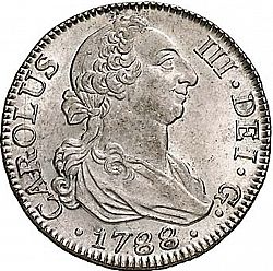 Large Obverse for 2 Reales 1788 coin