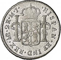 Large Reverse for 2 Reales 1775 coin