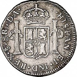 Large Reverse for 2 Reales 1784 coin