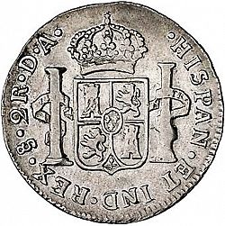 Large Reverse for 2 Reales 1786 coin
