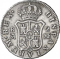 Large Reverse for 2 Reales 1788 coin