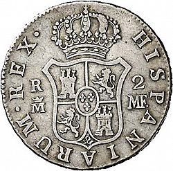 Large Reverse for 2 Reales 1790 coin
