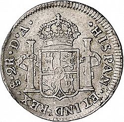 Large Reverse for 2 Reales 1792 coin