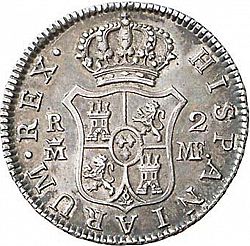 Large Reverse for 2 Reales 1795 coin