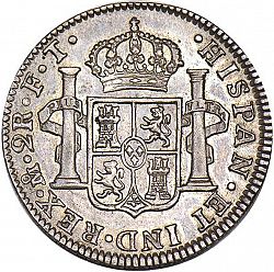 Large Reverse for 2 Reales 1801 coin