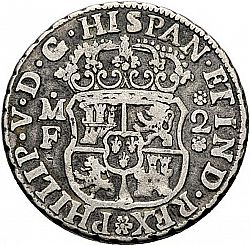 Large Obverse for 2 Reales 1741 coin