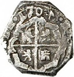 Large Reverse for 2 Real 1704 coin