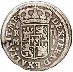 Large Reverse for 2 Reales 1709 coin
