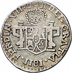 Large Obverse for 2 Reales 1811 coin