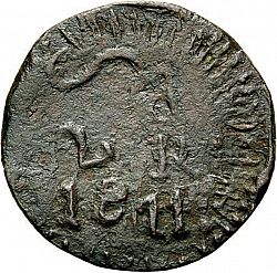 Large Obverse for 2 Reales 1811 coin