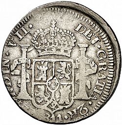 Large Obverse for 2 Reales 1811 coin