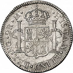 Large Reverse for 2 Reales 1809 coin