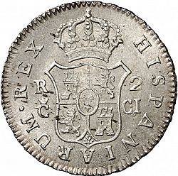 Large Reverse for 2 Reales 1811 coin