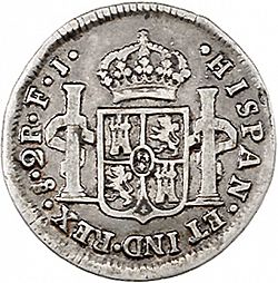 Large Reverse for 2 Reales 1811 coin