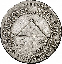 Large Reverse for 2 Reales 1811 coin