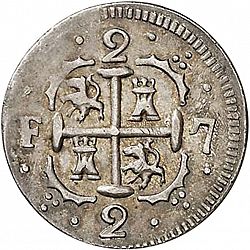 Large Reverse for 2 Reales 1819 coin