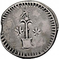 Large Reverse for 2 Reales 1822 coin