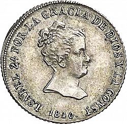 Large Obverse for 2 Reales 1840 coin