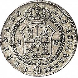 Large Reverse for 2 Reales 1840 coin