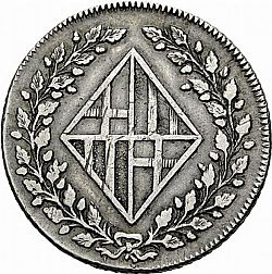 Large Obverse for 2 1/2 Pesetas 1808 coin
