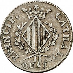 Large Reverse for 2 Cuartos 1813 coin