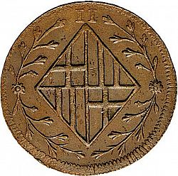 Large Obverse for 2 Cuartos 1808 coin