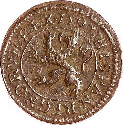 Large Reverse for 2 Maravedíes 1597 coin